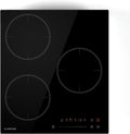 Klarstein placa de inducción, 45cm, 6600W, negro, 3 Zonas, 6600W con Potenciadores, Temporizador & Bloqueo para Niños, Diseño Compacto 45cm