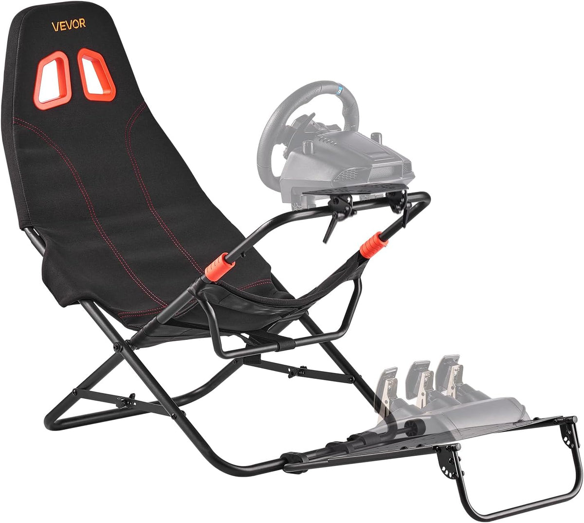Mandos y controles G923/G920/G29, plegable, regulable, negro, VEVOR, VEVOR Soporte Portátil para Volante de Carreras, Thrustmaster T248P