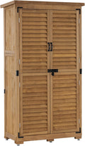 armario, 87X47X160 cm, madera, para el jardín, M MCombo