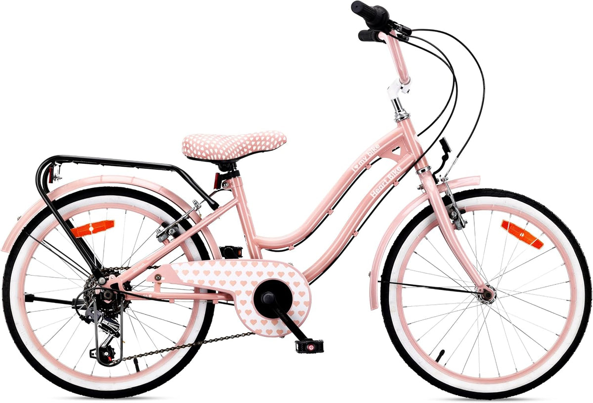 Bicicletas urbanas para niños, sun baby, sun baby Heart Bike Bicicleta Infantil 20 Pulgadas 6 Velocidades