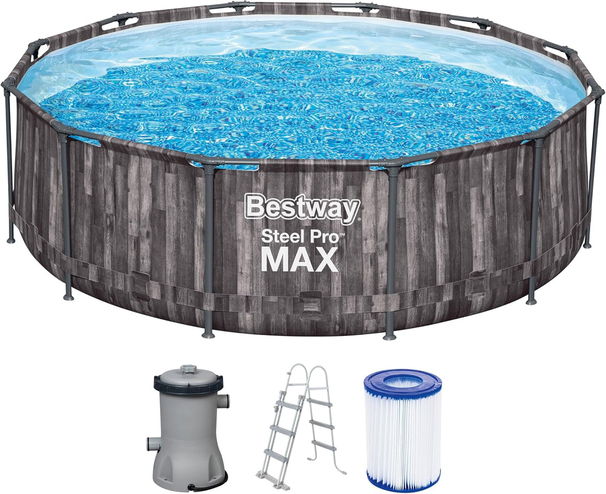 Bestway piscina, 366 × 100 cm, madera