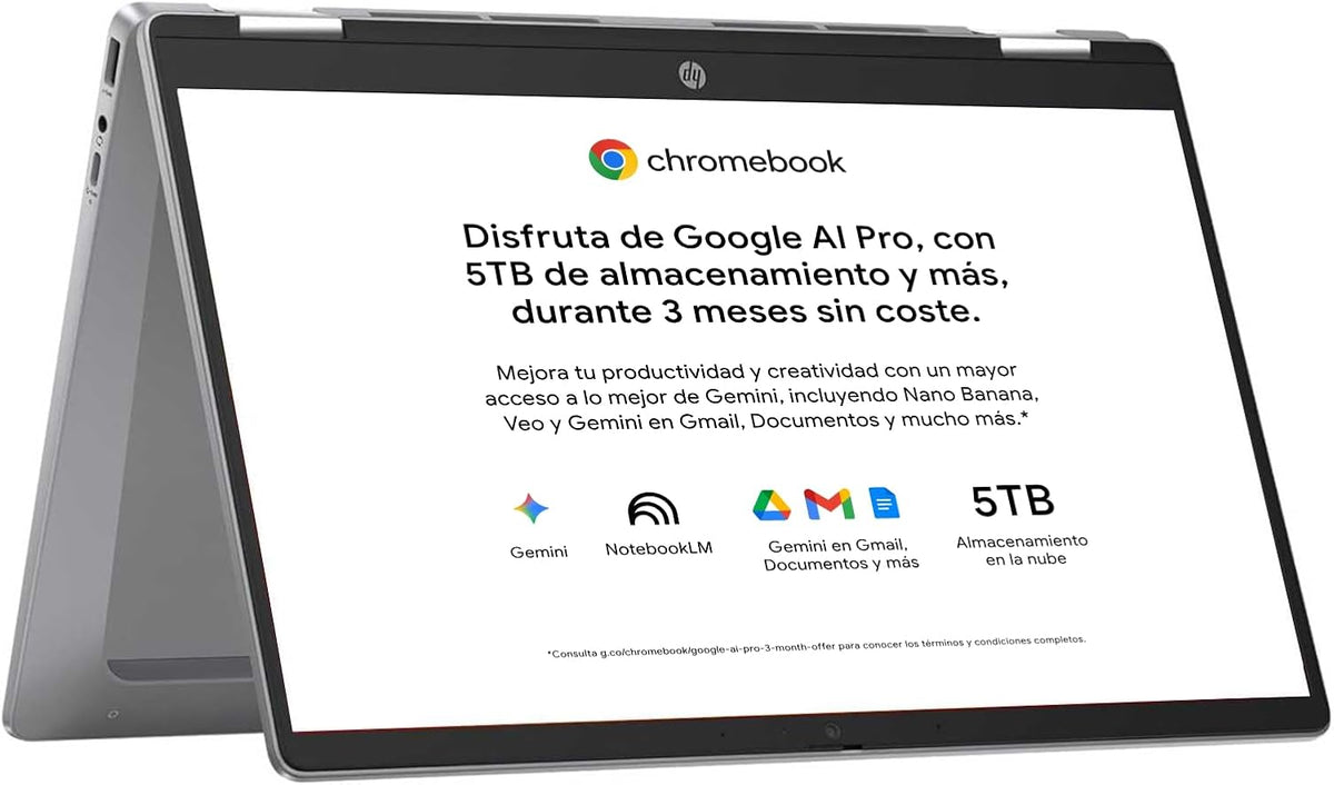 HP N100 Portátiles 2 en 1, 4GB RAM, 128GB eMMC