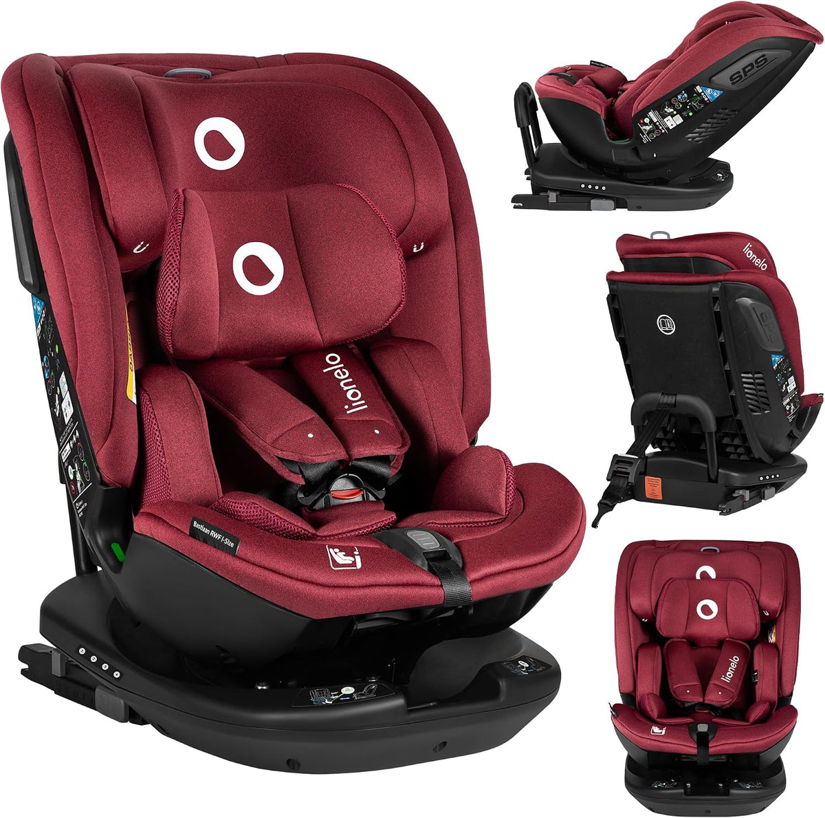 silla, 36kg, 18kg, regulable, lionelo, Instalaciión Delantera y Trasera (18kg)