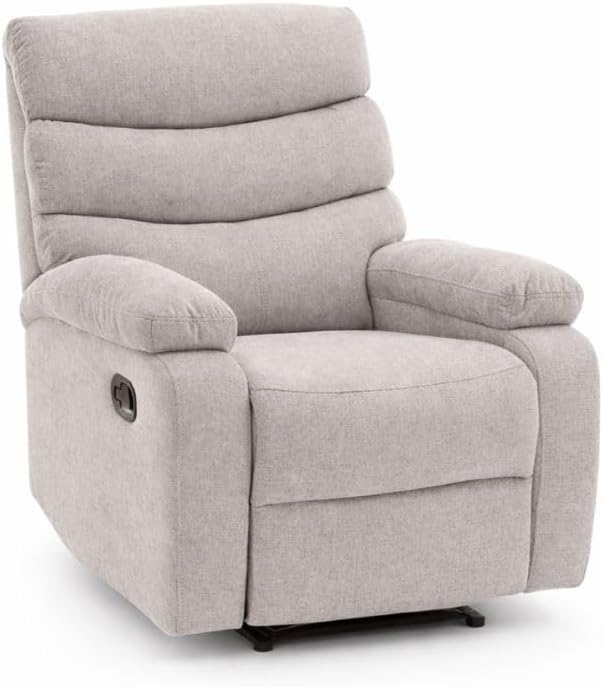 sillón, gris, Buyqualia, reclinable Individual tapizado Color Beige/Gris Oscuro/Gris (Beige)