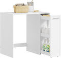 lavadora, 90 × 60 × 88 cm, SoBuy, Mueble y Secadora con Gran Encimera Mueble Baño 90x60x88