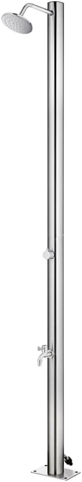 vidaXL piscina, 215 cm, acero inoxidable, para el jardín