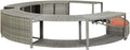 vidaXL Bañeras de hidromasaje, 283 cm, gris
