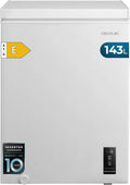 Congeladores horizontales, 143L, con iluminación LED, Cecotec, Control Electrónico LED, Puerta ZeroG (80o-30o)