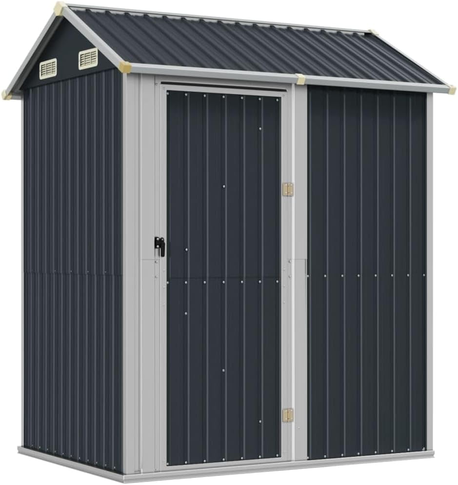 vidaXL Cobertizos de almacenamiento, 192 × 152,5 × 237 cm, acero, para el jardín, 5x237 cm Acero galvanizado