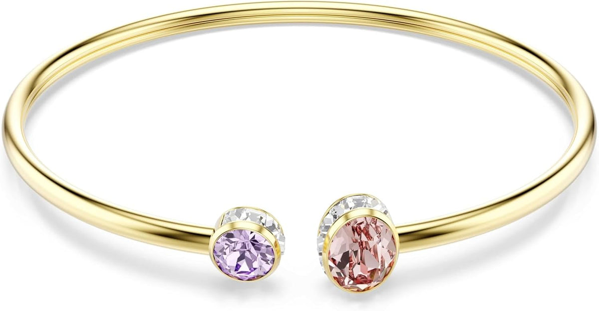 Pulseras, Swarovski, Chroma Collezione, Tagli misti, Multicolore, Placcato tonalità oro