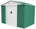 Cobertizos de almacenamiento KIS12767, 181 × 261 × 198 cm, acero, verde, Gardiun