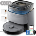 aspirador, 85 mm, 3,2L, con WiFi, Lefant, Todo-en-Uno 20000 Pa, Autonomía 210 mins, Auto-Vaciado 3, WiFi/Alexa/i Watch/App