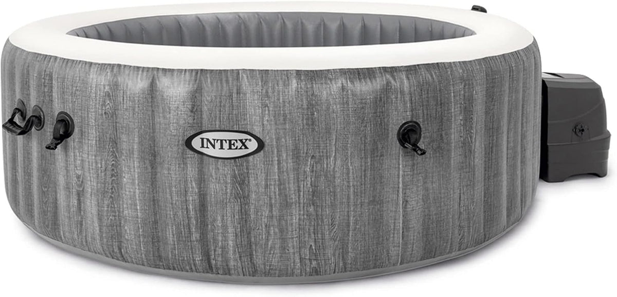 Intex Bañeras de hidromasaje, 196 cm, Intex 28440EX SPA Hinchable 4 Personas Greywood Deluxe 795 litros
