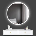 Espejos de aumento de pared, 90 × 90 cm, con iluminación LED, blanco, Aica Sanitarios S.L, Espejo de Baño LED 90 x 90 cm