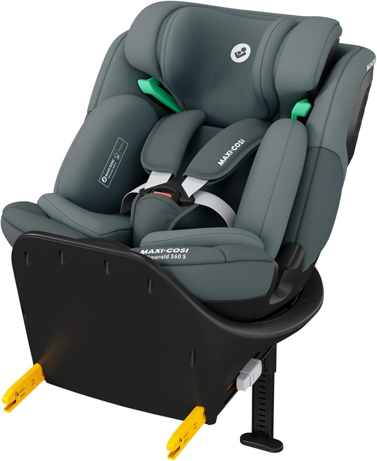 silla, 150 cm, Maxi-Cosi, Silla coche bebé giratoria 360°multiedad, 0-12 años (40-150 cm), 360° FlexiSpin, 4 posiciones reclinación