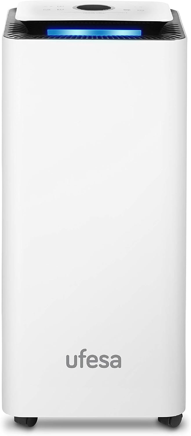 Deshumidificadores DH5020, 420W, 20L, Ufesa, 20L /dia, Silencioso con Panel Intuitivo