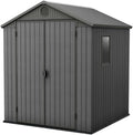 Cobertizos de almacenamiento, madera, para el jardín, Keter, Keter Caseta Jardin Exterior Resina Darwin 6x6