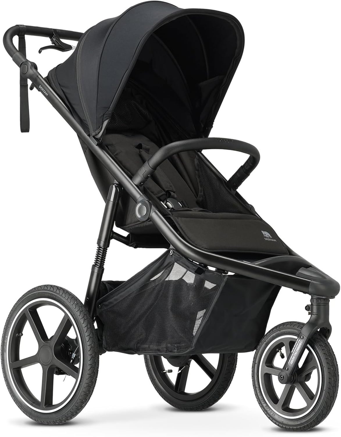 silla, plegable, negro, Deryan, Deryan Bolt Jogger - Cochecito de bebé para cualquier terreno