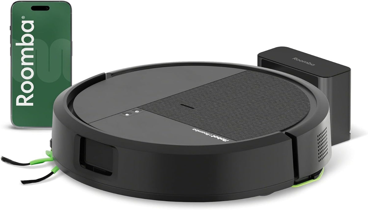aspirador, negro, iRobot, iRobot Roomba 115 Combo, Robot Aspirador y friegasuelos 2en1, Potencia de succión de 15.000 Pascales