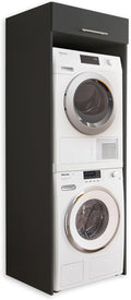 armario, 67,5 × 200 × 67,5 cm, Laundreezy, Laundreezy Armario de Lavadora para Secadora y Lavadora, 5 x 200 x 67, 5 cm (Ancho x Alto x Profundidad)