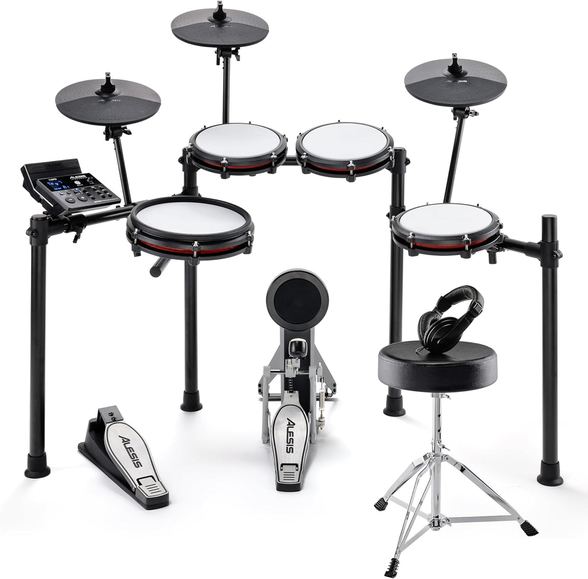 Baterías electrónicas, inalámbrico, Alesis, Caja de Doble Zona de 10', 440+ Sonidos Auténticos