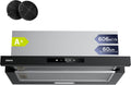 Campanas de pared CBCB6909A, 60 cm, con iluminación LED, negro, para la cocina, CIARRA