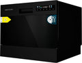 lavavajillas, Cecotec, 8 Programas, Compacto Libre Instalación 6 cubiertos Bolero Aguazero 2300 Dark.