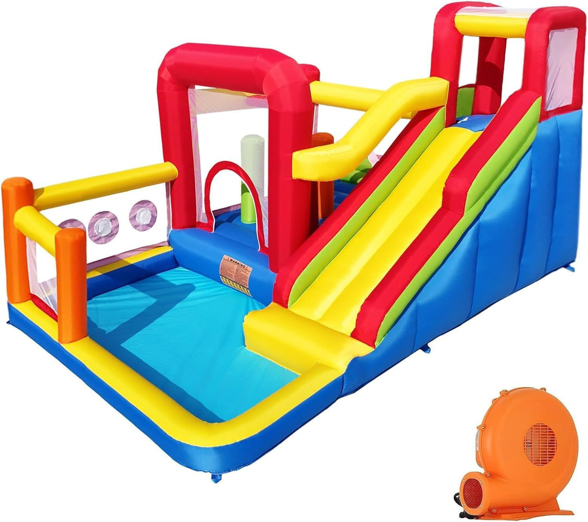 Castillos y colchonetas hinchables, Ballsea, Ballsea Castillo hinchable infantil con soplador, para interior/exterior