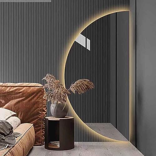 Espejos de aumento de pared, con iluminación LED, para el dormitorio, TBTBGXQ