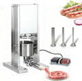 Picadoras de carne, 13 mm, 3 l, acero inoxidable, Joyfitness, Máquina Para Embutir Salchichas De Acero Inoxidable, Con 3 Tubos De Relleno, 220v