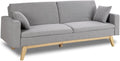 sofá, 206 × 73 × 80cm, tela, gris, ZZ DON DESCANSO, Sofá Cama 3 plazas Reine, Medida sofá: 206x73x80cm, Incluye 2 Cojines