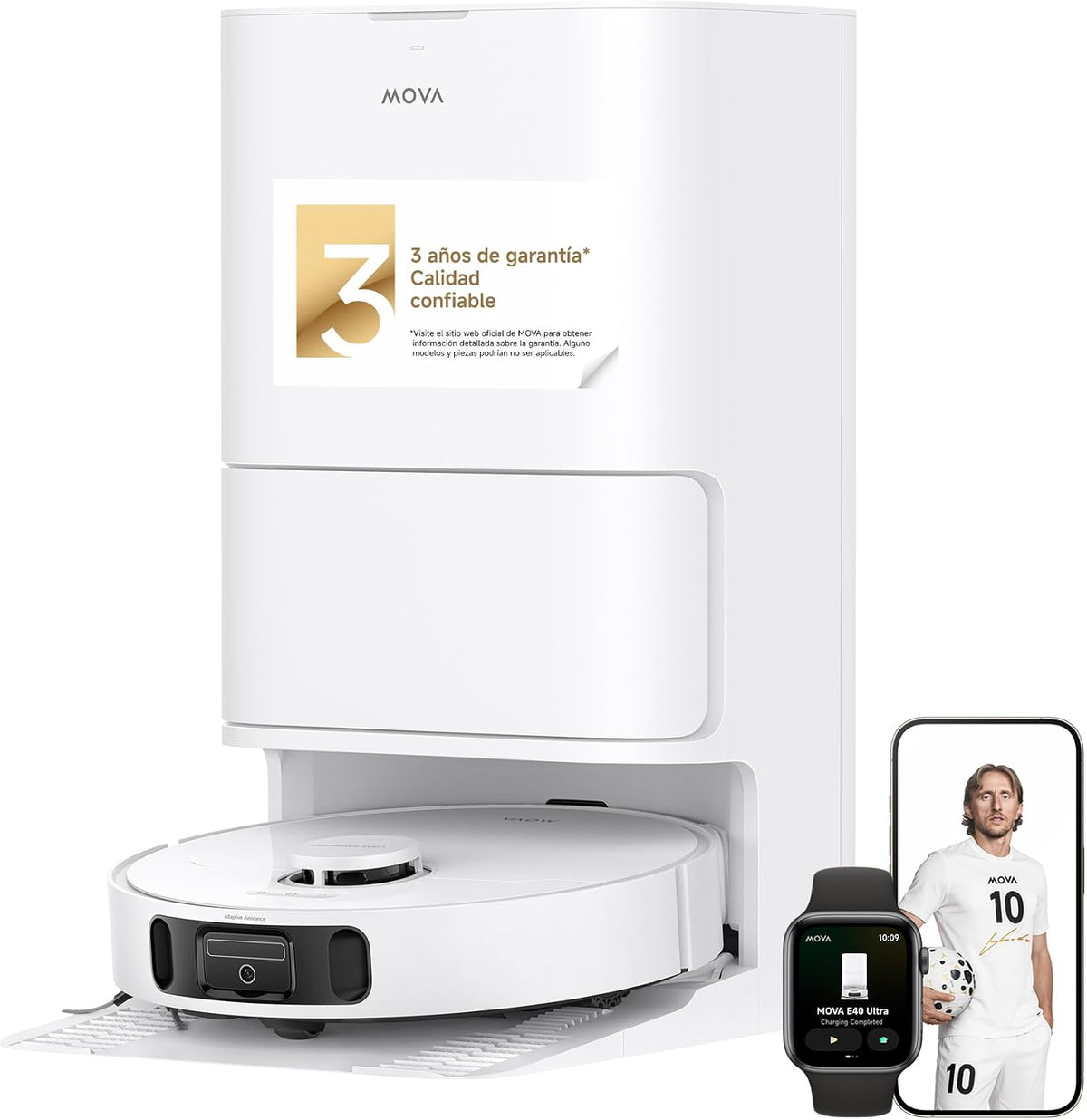 aspirador E40, blanco, MOVA, Ultra, Robot, Blanco