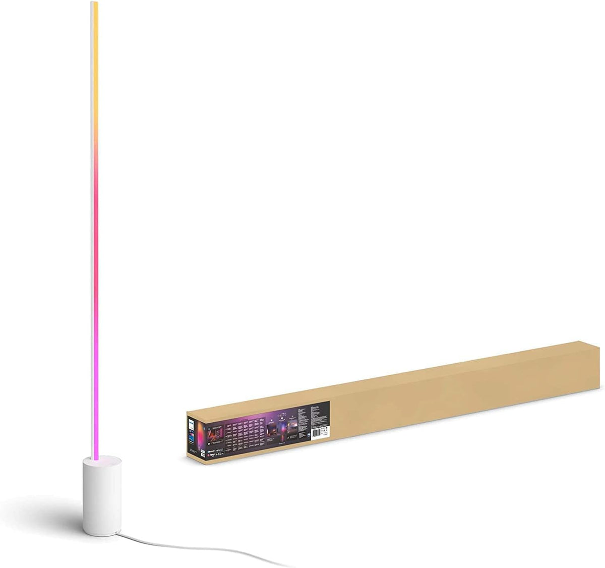 Philips Lámparas de pie, con iluminación LED, blanco
