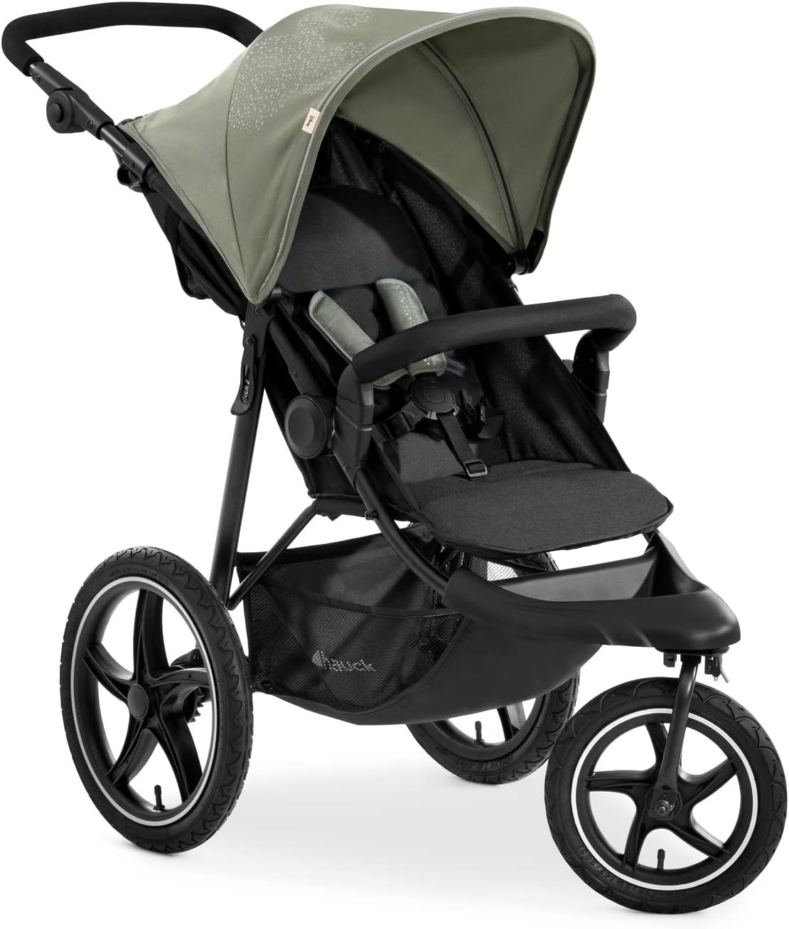 silla, 25 kg, plegable, regulable, hauck, Runner 2, desde Nacimiento hasta 25 kg, 3 Ruedas Neumáticas Grandes, Protección UV 50+