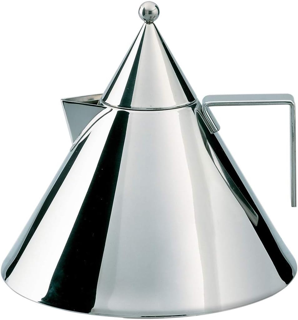 Hervidores eléctricos, 22 cm, Alessi, IL CONICO HERVIDOR A/INOX 18/10 D. Aldo Rossi