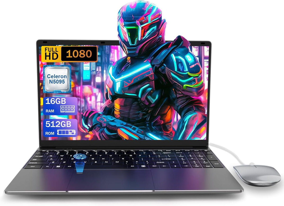 Portátiles tradicionales LPDDR4, 35,7 × 22,5 cm, PINSTONE, PINSTONE Ordenador Portátil 16GB RAM LPDDR4 512GB SSD 15
