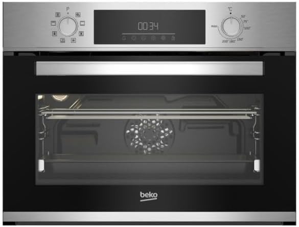 Beko BBCM12300X horno, Compacto con tecnología Aeroperfect y ventilador asistido
