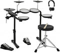 Baterías electrónicas, 750 mm, inalámbrico, negro, gear4music, 7 Pads en Malla
