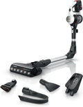 Bosch BBS711W aspirador, con iluminación LED, inalámbrico, blanco, Pack de batería de 3.0 Ah, Luces LED, Blanco BBS711W