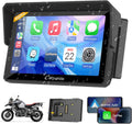 GPS para moto, CARPURIDE, W502BPro para B.-M.W Moto CarPlay y Android Auto y