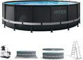 Intex piscina, 549 × 132 cm, elevada redonda Ultra XTR Frame 549x132 cm con depuradora