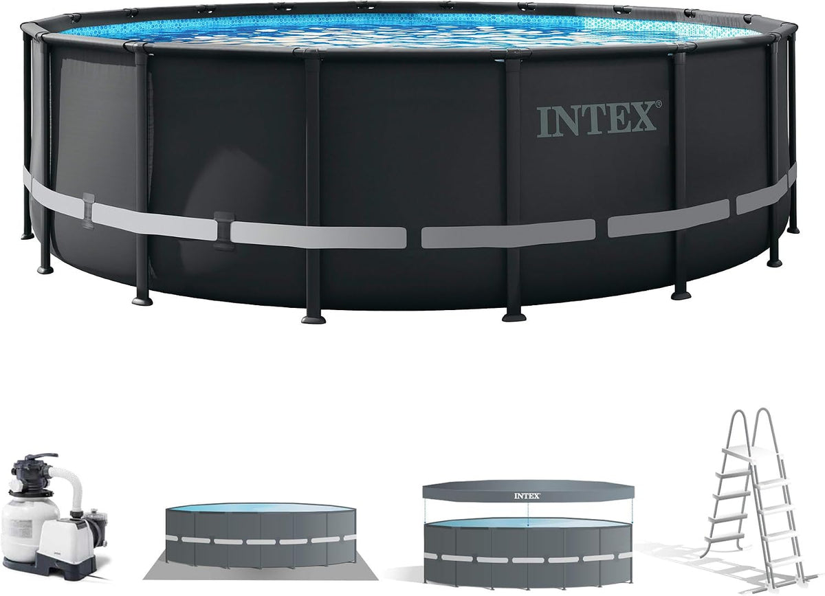Intex piscina, 549 × 132 cm, elevada redonda Ultra XTR Frame 549x132 cm con depuradora