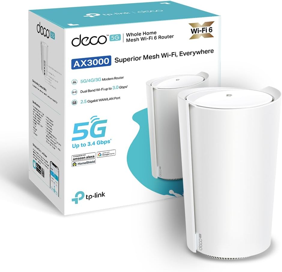 Routers X3000-5G, con WiFi, TP-Link, AX3000, 230 m2