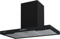 Campanas de pared, 90 cm, con iluminación LED, regulable, negro, Cata, 802 m3/h, 4 Velocidades 3+1 Turbo