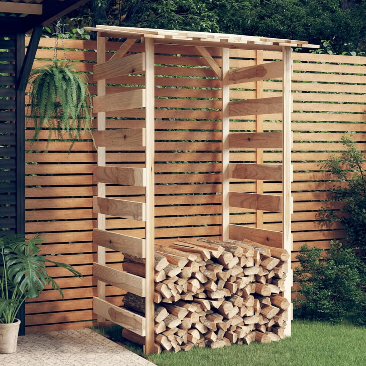 Cobertizos de almacenamiento, 100 × 90 × 200 cm, madera, para el jardín, Festnight, Pérgolas Jardín con Techo