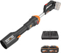 Sopladores de hojas WG585E, 40V, sin escobillas, inalámbrico, WORX, Incluye 2 baterías de 4Ah y Cargador Doble