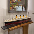 Vitrinas, 140 × 20 × 50 cm, DDXMML, Caja expositora acrílica para Lego 10294 modelo Titanic, compatible con 10294 (solo vitrina