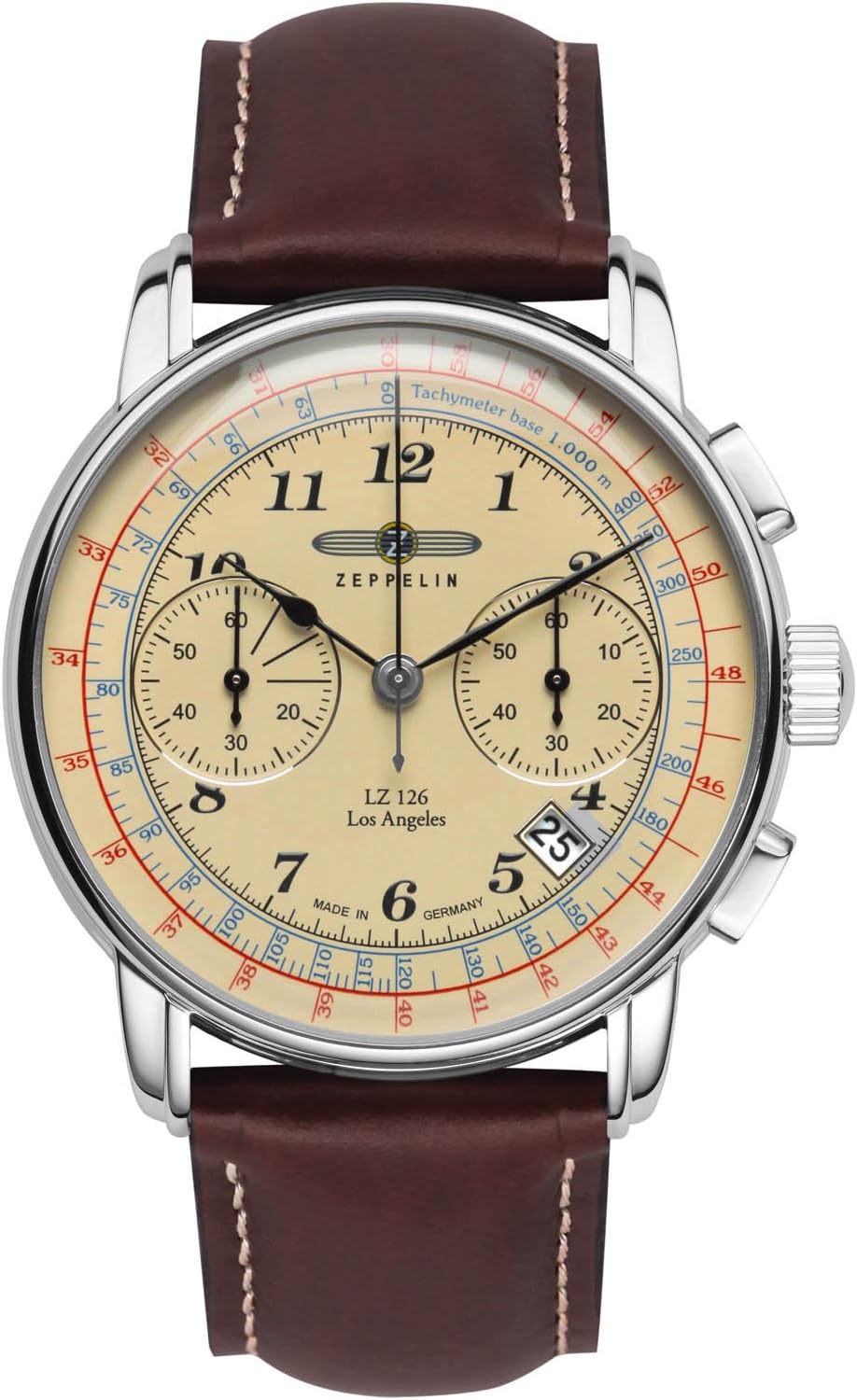 Relojes de pulsera LZ126, Zeppelin, Zeppelin Herren Armbanduhr LZ126 Los Angeles Chronograph 7614-3